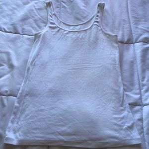 Pure white thin strapped top